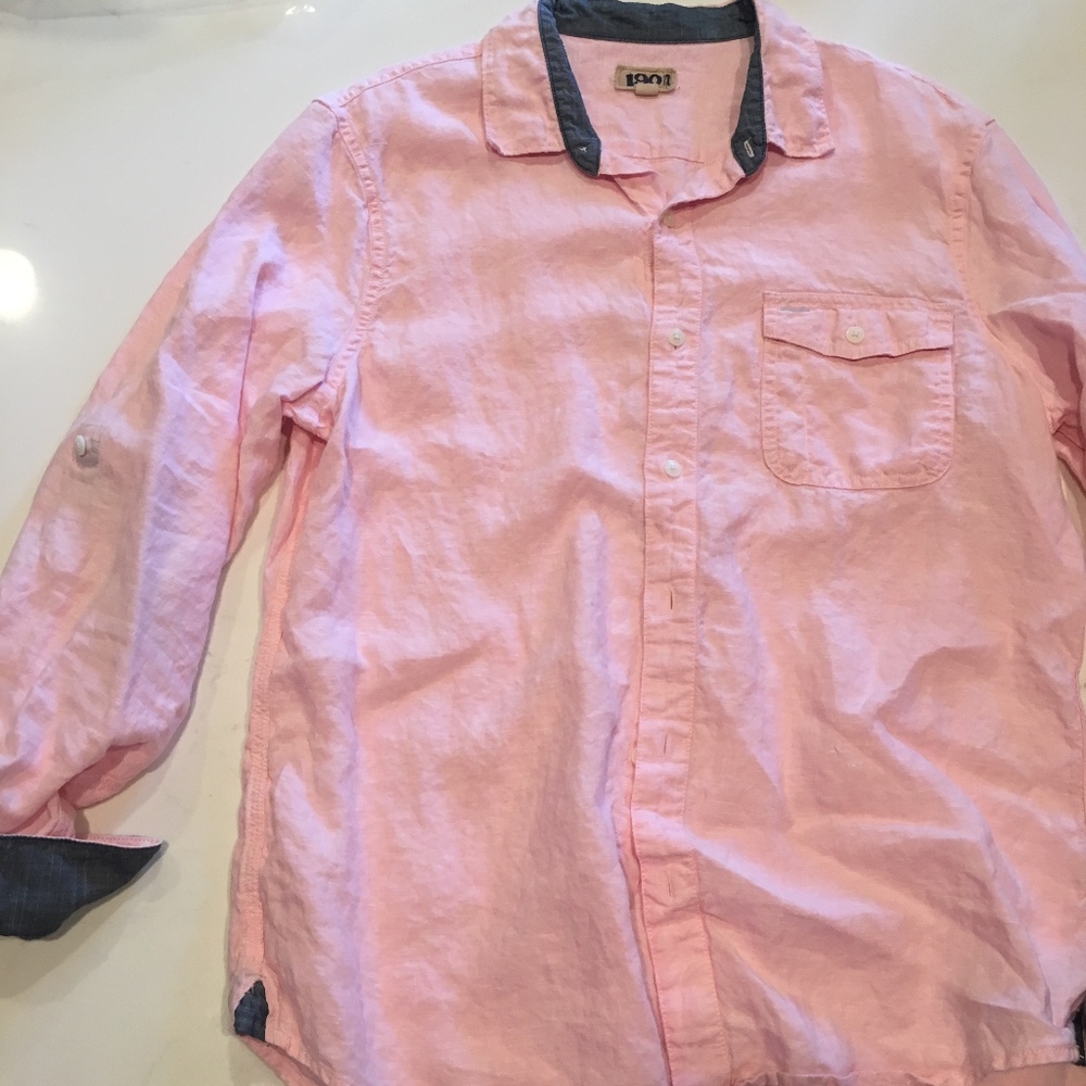 Nordstrom 1901 Pink Button Down